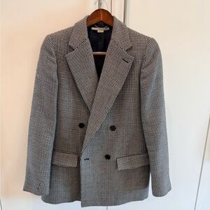 Stella McCartney / Women’s Blazer Houndstooth Double-Breasted / Size 4 (EU 40)
